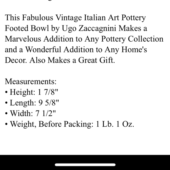 Ugo Zaccagnini Italian Pottery Tray with Coat of Arms, Crown, Scrolls Set of 2 - Picture 8 of 16